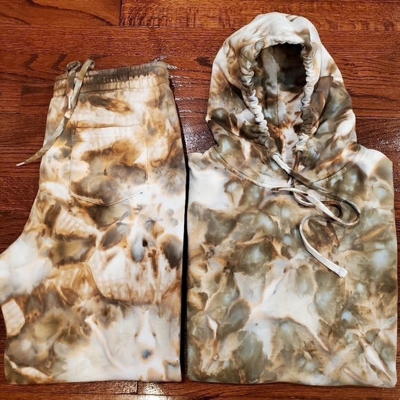 Manacotti Pants - Tie Dye Sweatsuit Brazilnut